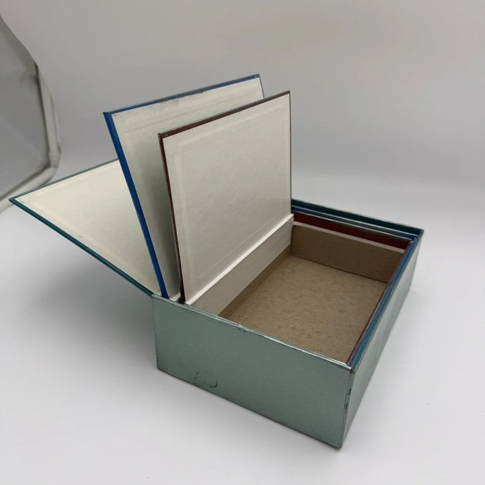 Nesting Decorative Cardboard Storage Boxes Set of 3 Lid Organizing DIY Decoupage